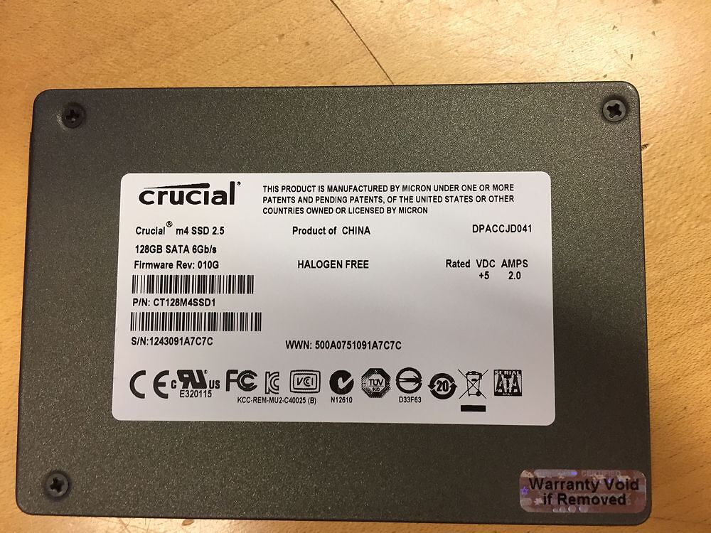 Crucial M4 SSD 128GB SATA III (104277673)