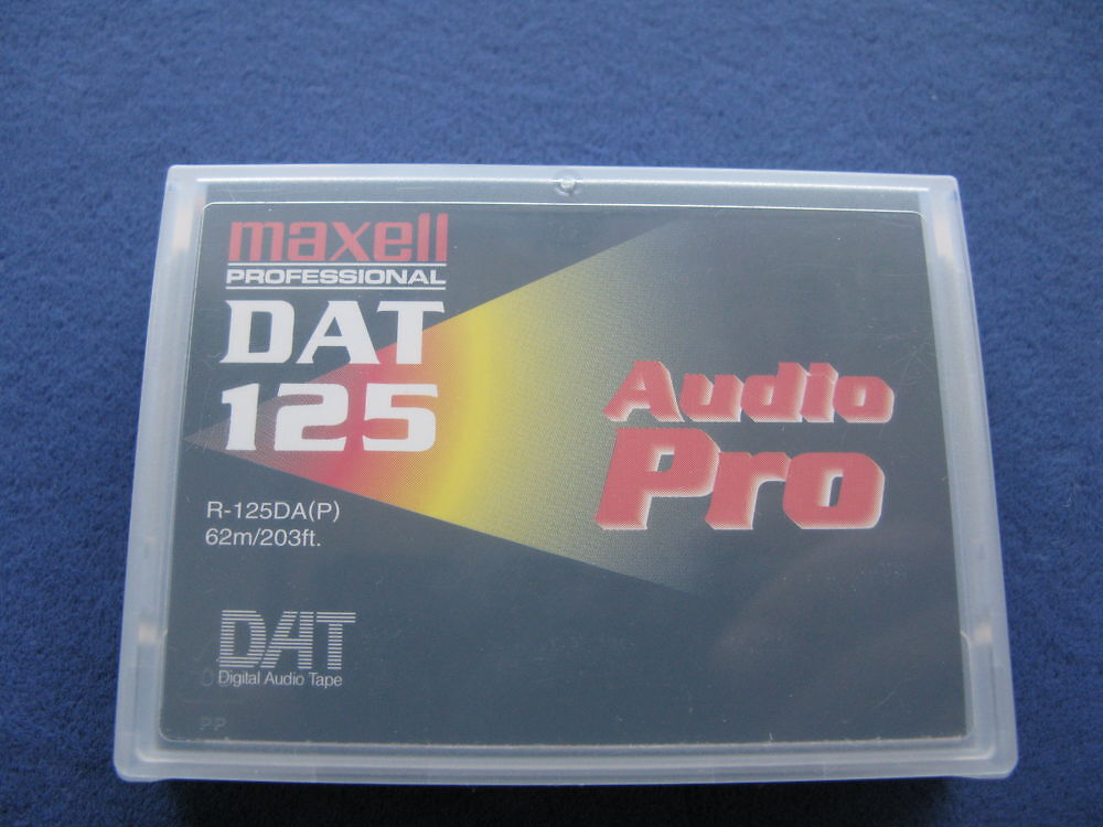 One New Maxell DAT 125 Digital Audio Tape - R-125DA.