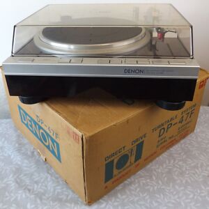 Vanakooli vinüülplaadimängija Denon DP-47F täisautomaat  			