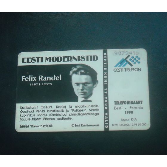 EESTI TELEFONIKAART-FELIX RANDEL.mkz (195192863) - Osta.ee