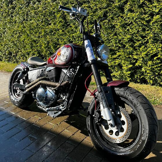 Vz800 bobber on sale