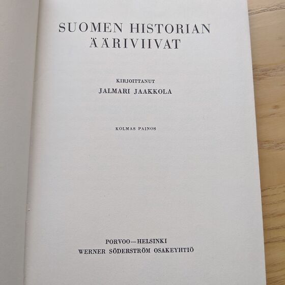 Jalmari Jaakkola, Suomen historian ääriviivat (130404015) 