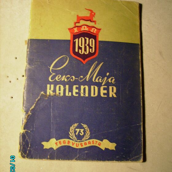 1939 EEKS MAJA KALENDER ,0 (199829393) - Osta.ee