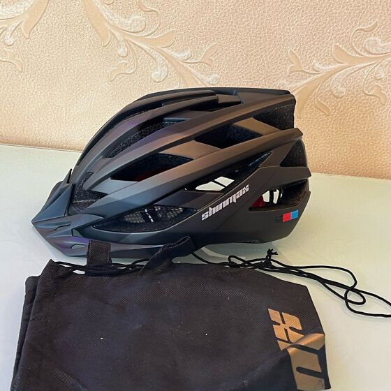 shinmax bicycle helmet with safety led light