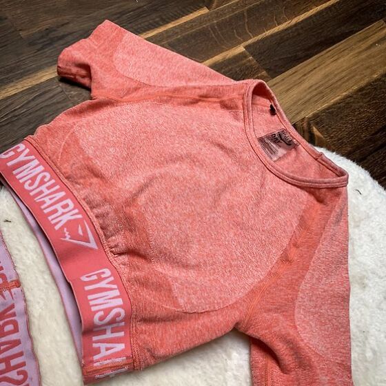 gymshark flex peach coral