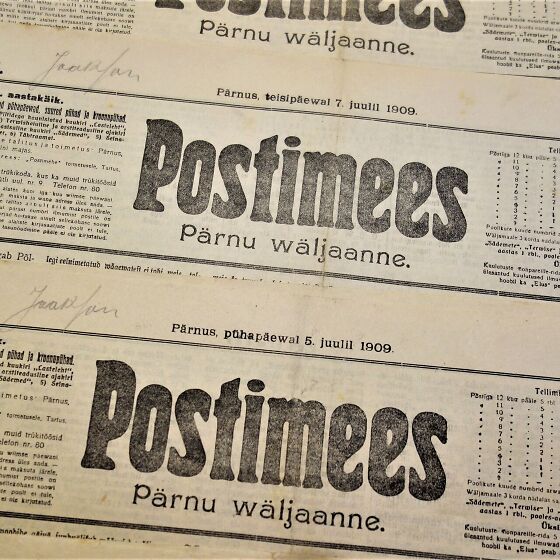 POSTIMEES / PÄRNU VÄLJAANNE 1909 ,,, 5 TK. ,, NR. 145-149 (185371879) -  