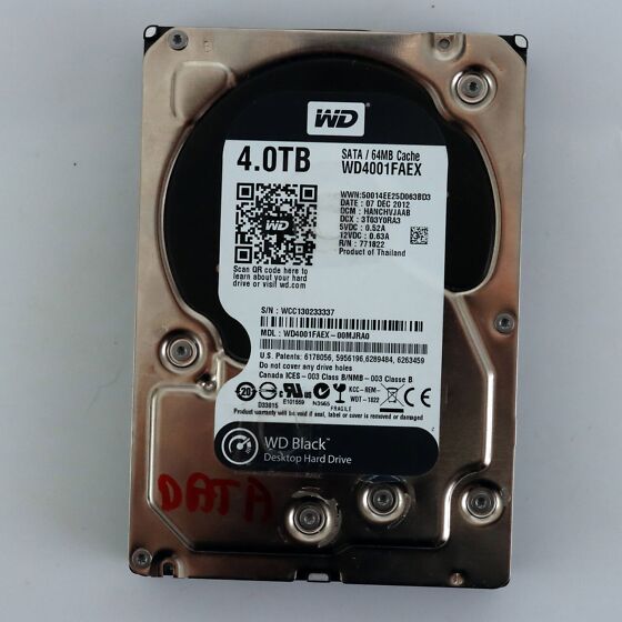 Western Digital WD4001FAEX（3.5 HDD 4TB） PCパーツ