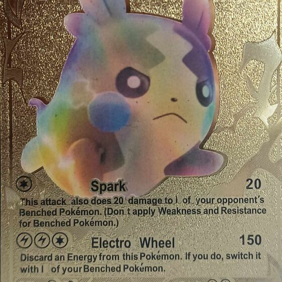 Pokémon Morpeko V Pokemon Gold Foil Card 079/202 HP170