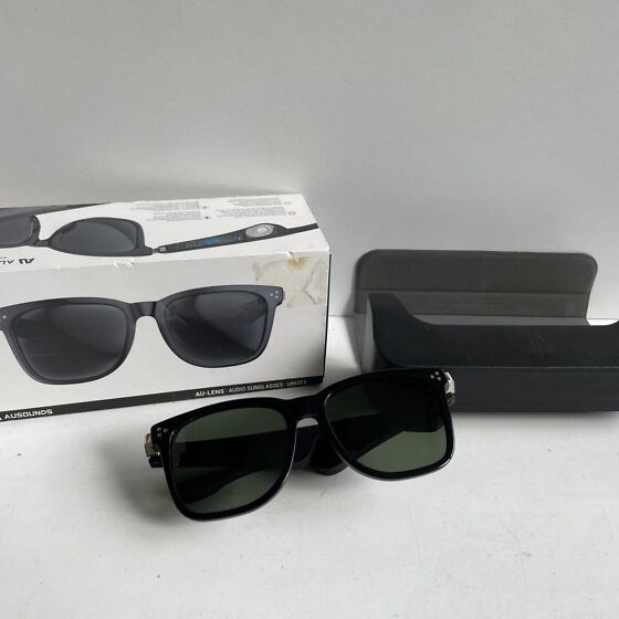 ausounds Audio Sunglasses, Open Ear Wireless Headphones, Polarized Lens, Black, with Storage Box(Tortoise Brown) Ausounds AU-Lens Unisex True Wireless Audio Sunglasses, Black