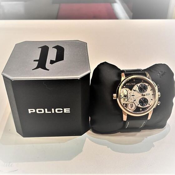 Police watch 14376j price sale