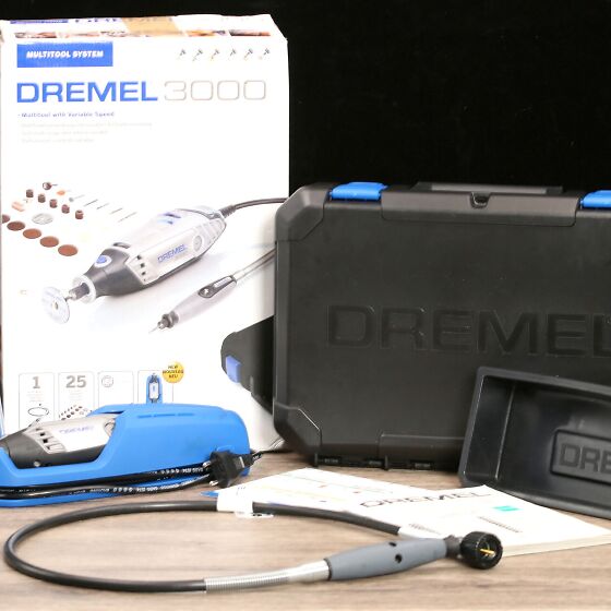 Dremel 3000-1/25 1.2 Amp Corded Variable Speed Rotary Tool, 1 Attachment  and 25 Accessories, Perfect for Routing, Metal Cutting, Wood Carving, and  Polishing 