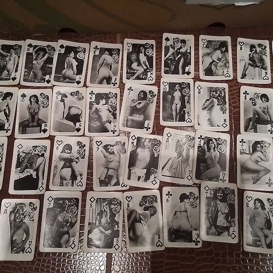 Игральные ретро карты с голыми бабами (90 фото)