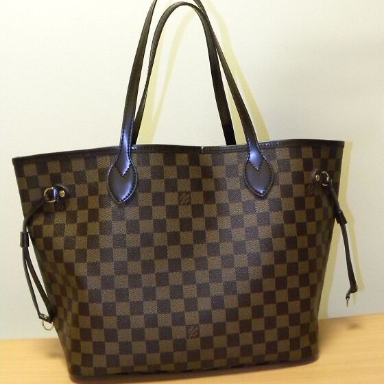 LOUIS VUITTON NEVERFULL MM Damier Ebene Tote bag No.1379