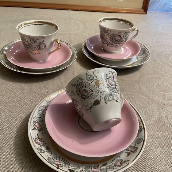 RIIA ÕHUKE PORTSELANIST TRIO SERVIIS MARIANNA (203641920) - Osta.ee