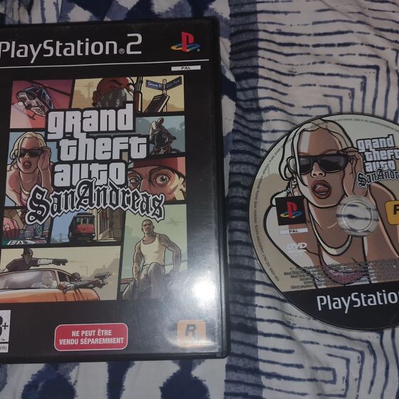 Grand Theft Auto: San Andreas PS2 Front cover