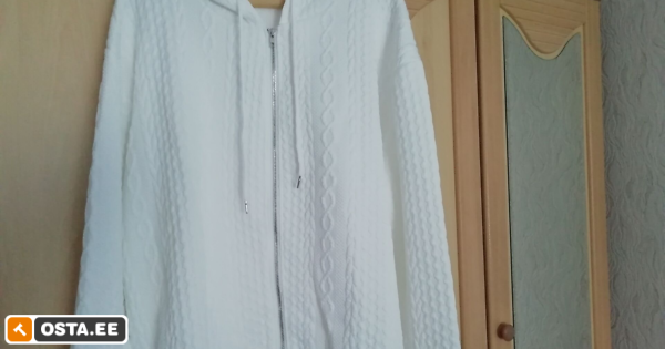 UUS! Ilus lumivalge eest lukuga jakk 2XL-3XL (238805851) - Osta.ee