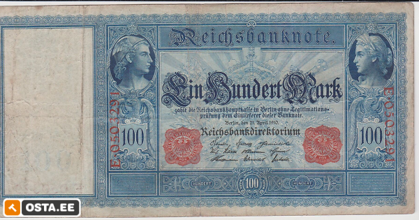 Saksamaa 100 mark 1910 (213052052) - Osta.ee