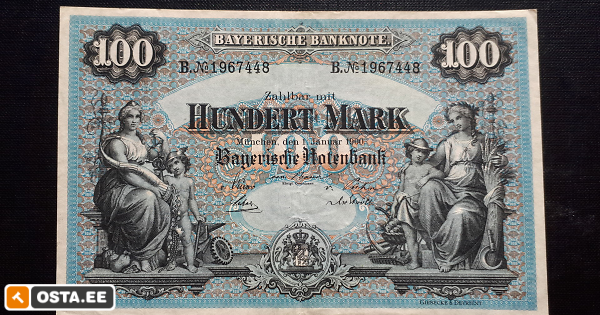 Saksamaa 100 marka 1900 ! (152754331) - Osta.ee
