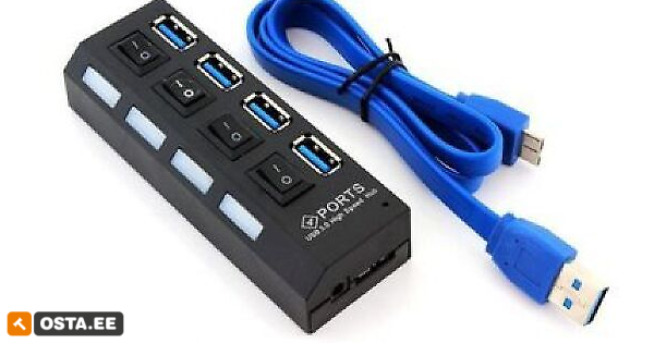 USB HUB Hi-Speed 3.0 4 PORT AK244B (203778756) - Osta.ee