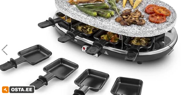 Dropship Raclette Grill 8 People Grill Plate Non-stick Coated, Raclette  With 8 Mini Raclette Pans, Infinitely Adjustable Temperature, 1500W to Sell  Online at a Lower Price