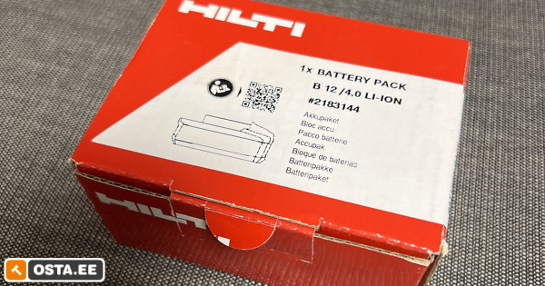 UUS!!! Hilti aku B12 4.0 12V aku (181756437) - Osta.ee