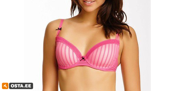 Betsey Johnson Stocking Stripe Convertible Lightly Lined Demi Bra 723803, Bra4Her