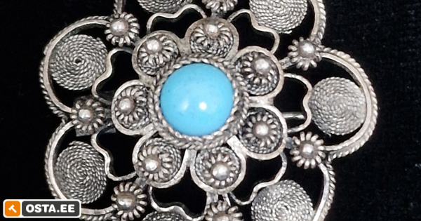 Vana,ilus , hõbedane ,filigraan pross (241794448) - Osta.ee