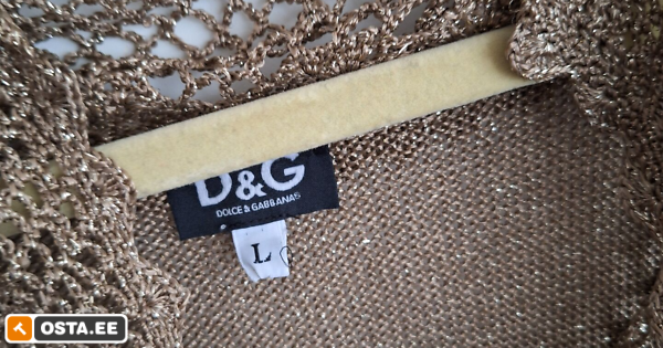 Vintage Dolce & Gabbana kuldse niidiga kampsun L (241923340) - Osta.ee