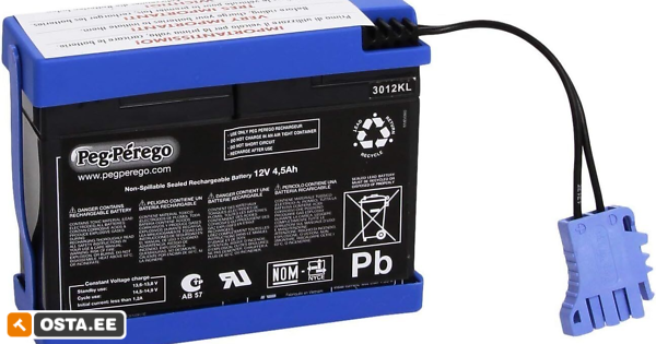 Peg Perego 12 V Battery 12V, 4.5 Ah (218637340) - Osta.ee