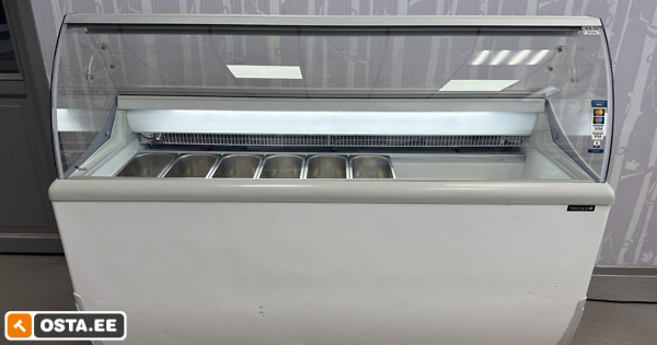 Jäätise külmik / külmvitriin Tefcold 9 anumat 166x70x123cm (232288027) - Osta.ee