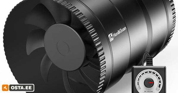Hon&Guan 150 mm reguleeritav toruventilaator, 587 m³/h (240481197) - Osta.ee