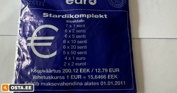 Tere euro komplekt 12,79.- € väärtuses müntidega. (213669784) - Osta.ee