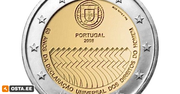 *** 2008 - Portugal - 2€ mälestusmünt UNC - rullist! (215080418) - Osta.ee