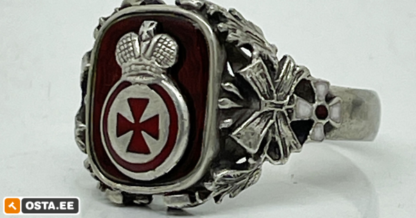 K.FABERGE Tsaari Vene 88 Hõbe sõrmus(Клюква) (242026712) - Osta.ee