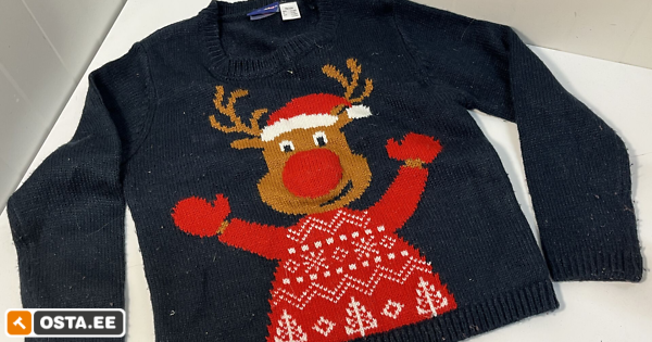 Jõuluteemaline kampsun - suurus 98/104 (241567631) - Osta.ee