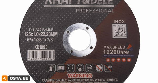 Metallilõikekettad 125mm x 1,0mm 25tk (246028388) - Osta.ee