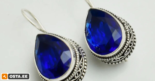 Tansaniit, 925 hõbetatud kõrvarõngad (242611257) - Osta.ee