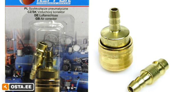 Suruõhu kiirliiteotsiku komplekt 8mm Voolikule (240737910) - Osta.ee