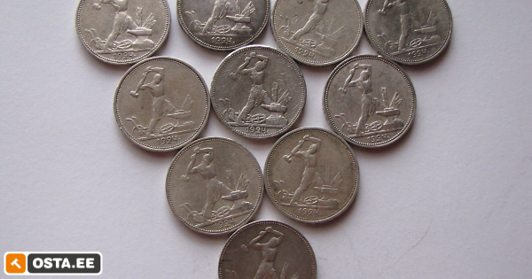 Venemaa hõbe mündid 10tk. (192258626) - Osta.ee