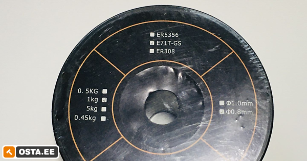 Keevitustraat E71T-GS gaasita keevitamiseks Ø0,8mm 1,0kg (223629032) - Osta.ee