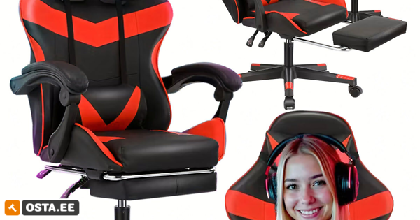 Nr.2530 Mänguri-/kontoritool jalatoega, kuni 150kg RC-K-1971 (241815182) - Osta.ee