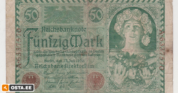Saksamaa 50 mark 1920 (213051935) - Osta.ee