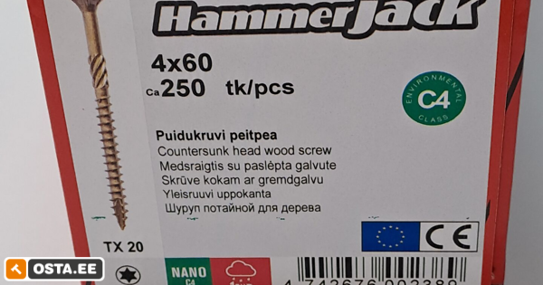 Puidukruvid 4 x 60 (241803073) - Osta.ee