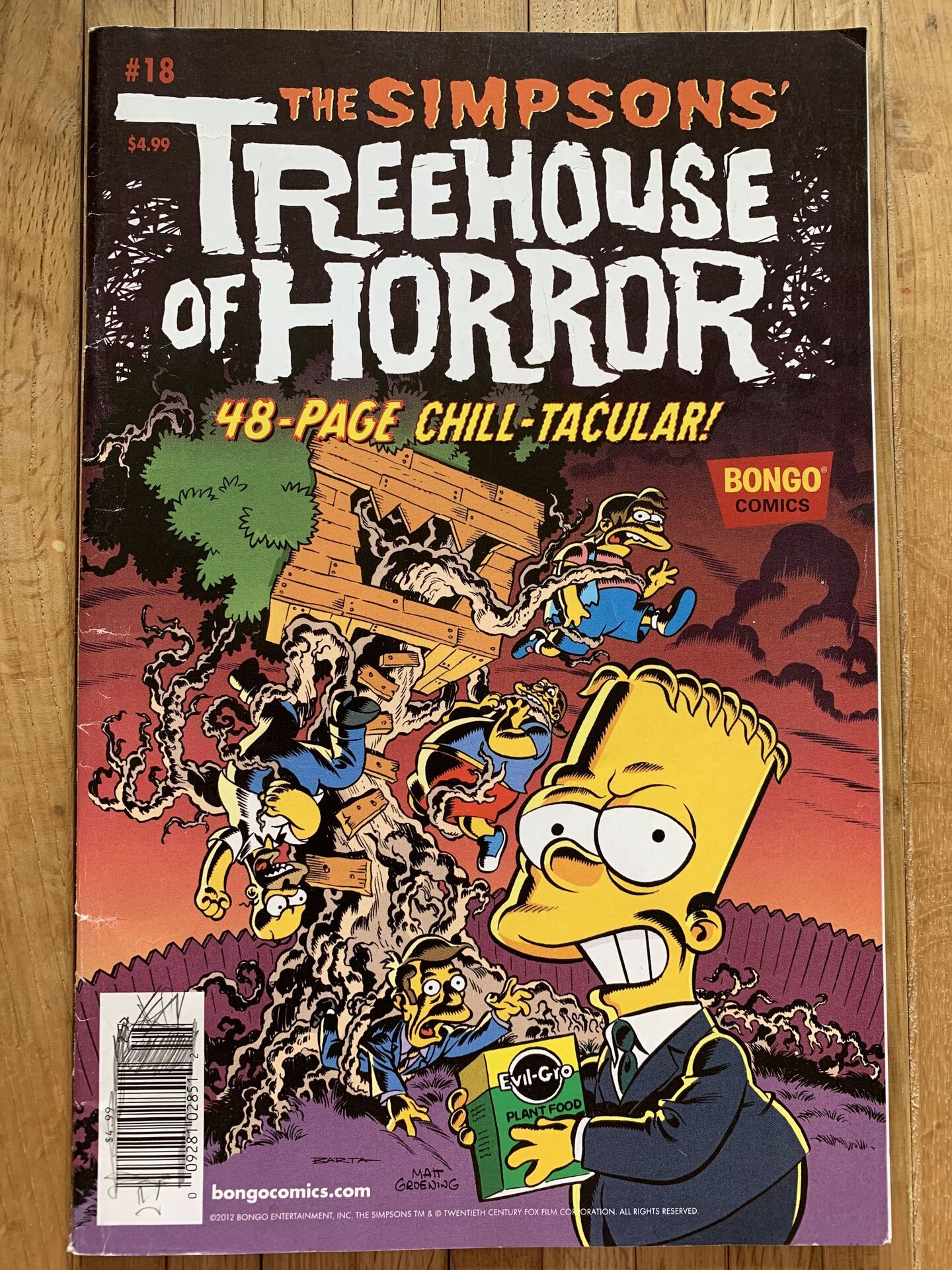 The Simpsons Treehouse of Horror inglise keelne koomiks (140430877) -  