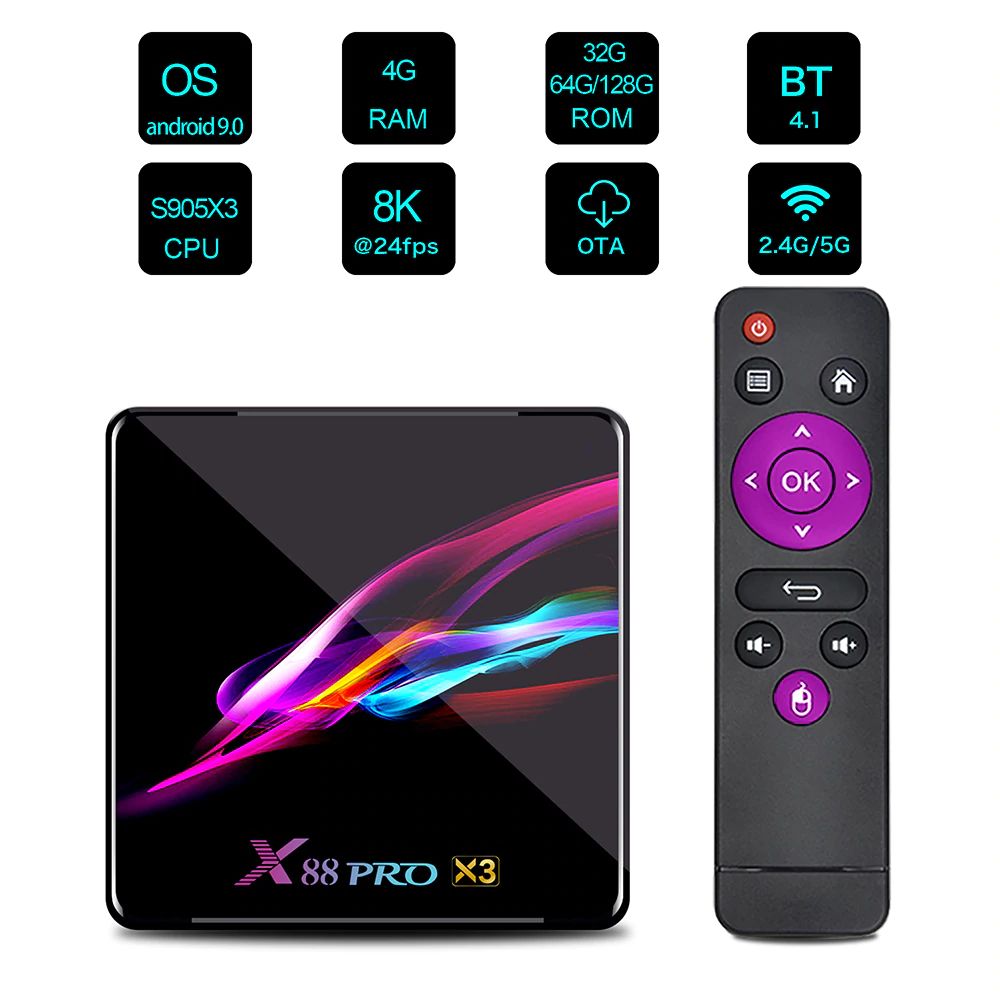 Amlogic S905x3 Tvbox 8k24fps 4g Ram 32g Rom 8k Media Player 135517682 Osta Ee