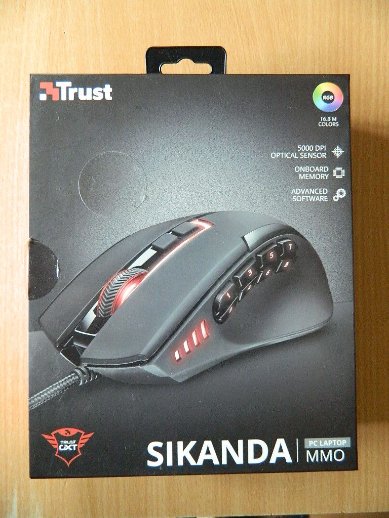 Trust Gaming 21726 GXT 164 Sikanda MMO Gaming Mouse for PC and Laptop, 12  Progra